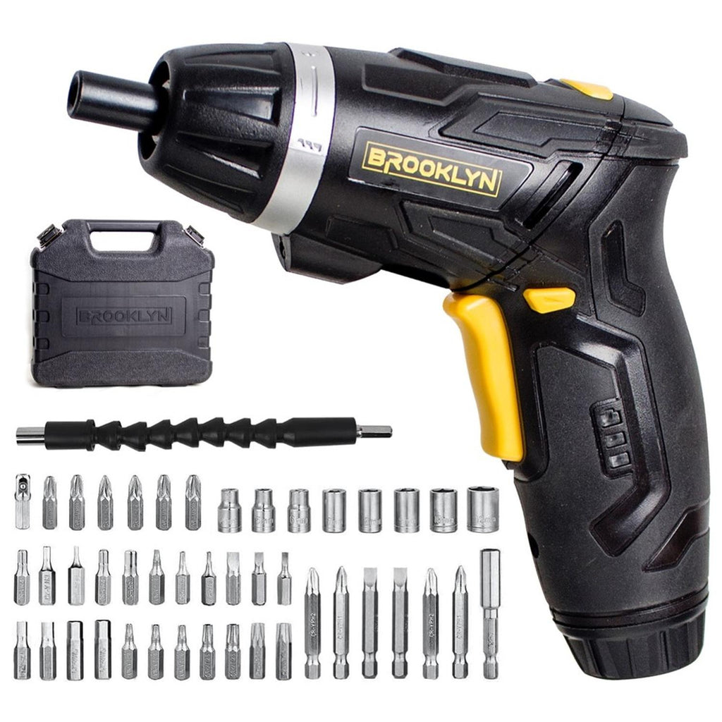 Atornillador Inalambrico 4v Brooklyn +maleta + 45 Accesorios